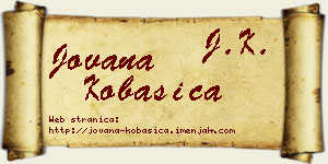 Jovana Kobasica vizit kartica